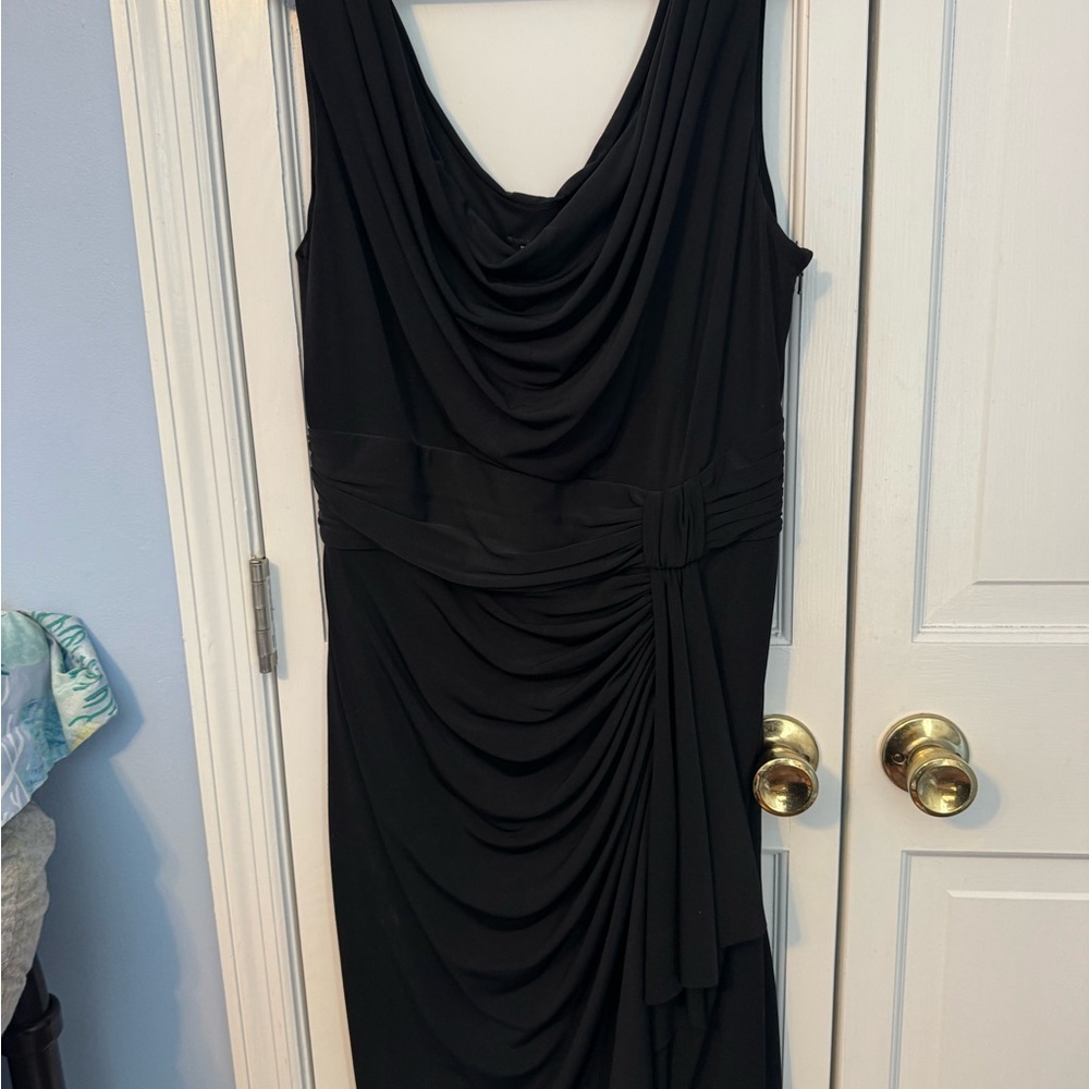 Flattering Amazing White House Black Market Asymmetrical Black Dress